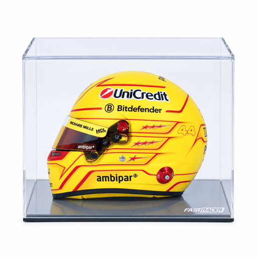 Lewis Hamilton 2025 Season F1 Mini Helmet & Display Case Bundle - FAST RACER