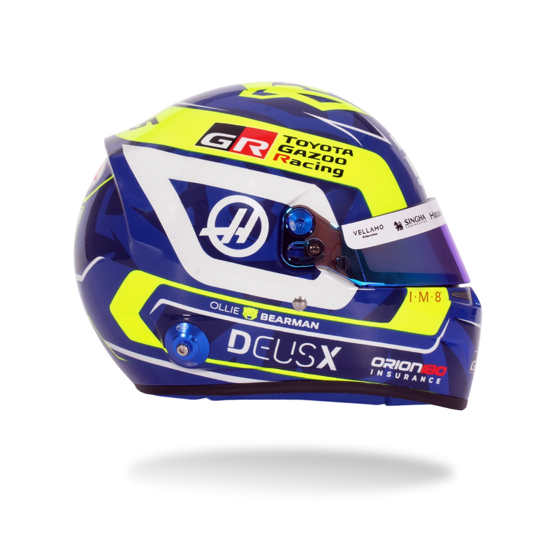 Bell 1:2 Scale F1 Mini Helmet Oliver Bearman / Haas - 2026 F1 Season