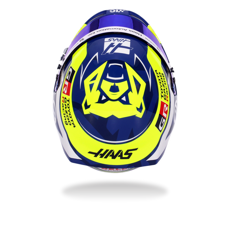 Bell 1:2 Scale F1 Mini Helmet Oliver Bearman / Haas - 2026 F1 Season