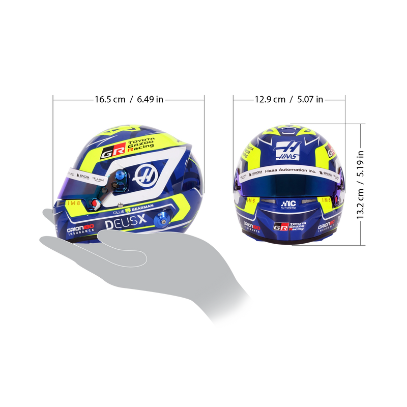Bell 1:2 Scale F1 Mini Helmet Oliver Bearman / Haas - 2026 F1 Season