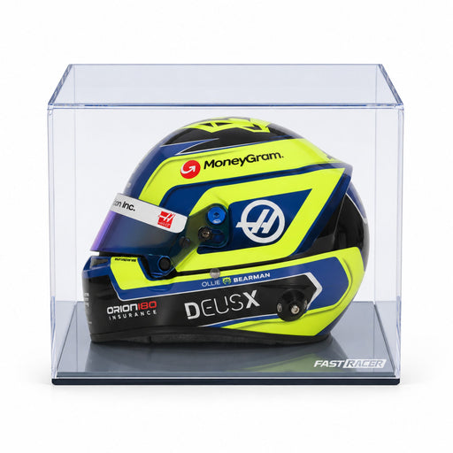 Oliver Bearman 2025 Season F1 Mini Helmet & Display Case Bundle - FAST RACER