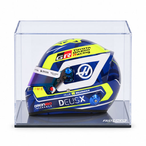 Oliver Bearman 2026 Season F1 Mini Helmet & Display Case Bundle - FAST RACER