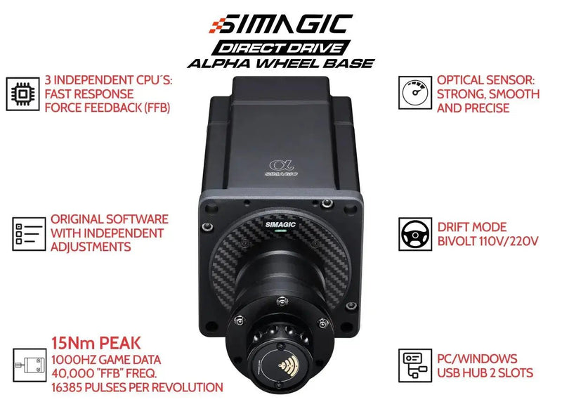 Simagic Direct Drive Alpha 15 Nm - FAST RACER