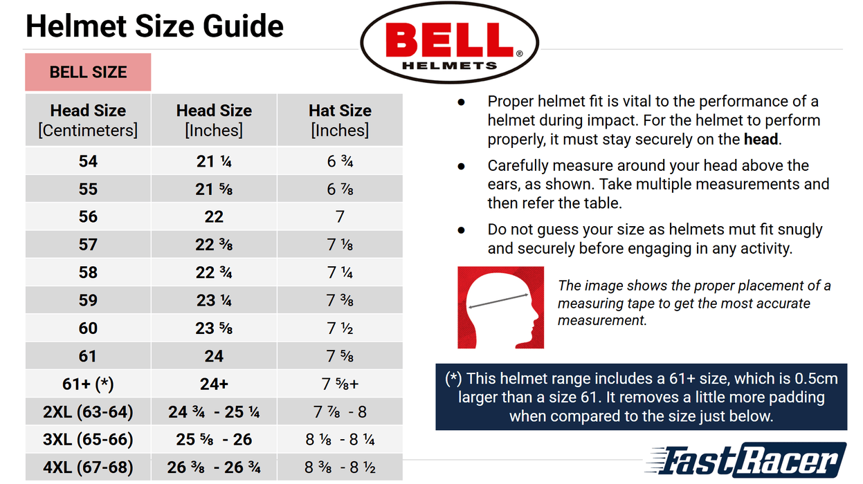 Bell GT6 RD - 4C/EC PRO Closed - Cockpit Racing Helmet - Snell SA2025 / FIA - FAST RACER
