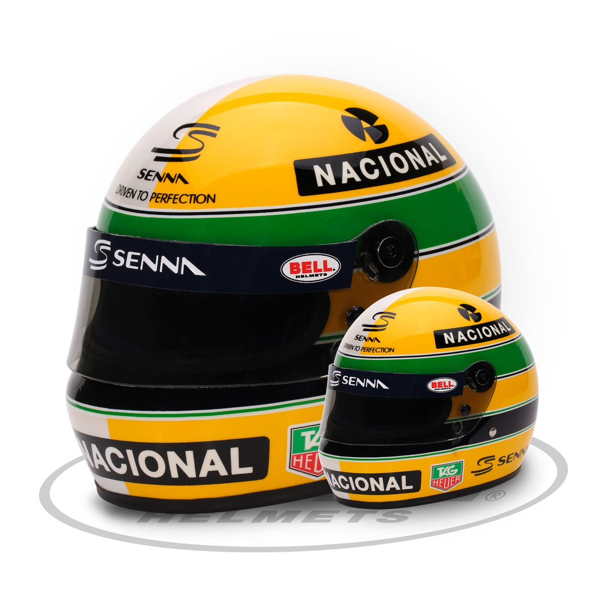 Bell 1:2 Scale Mini Helmet Replica Ayrton Senna 30 Years Legacy — FAST