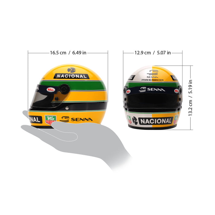 Bell 1:2 Scale Mini Helmet Replica Ayrton Senna 30 Years Legacy - FAST RACER