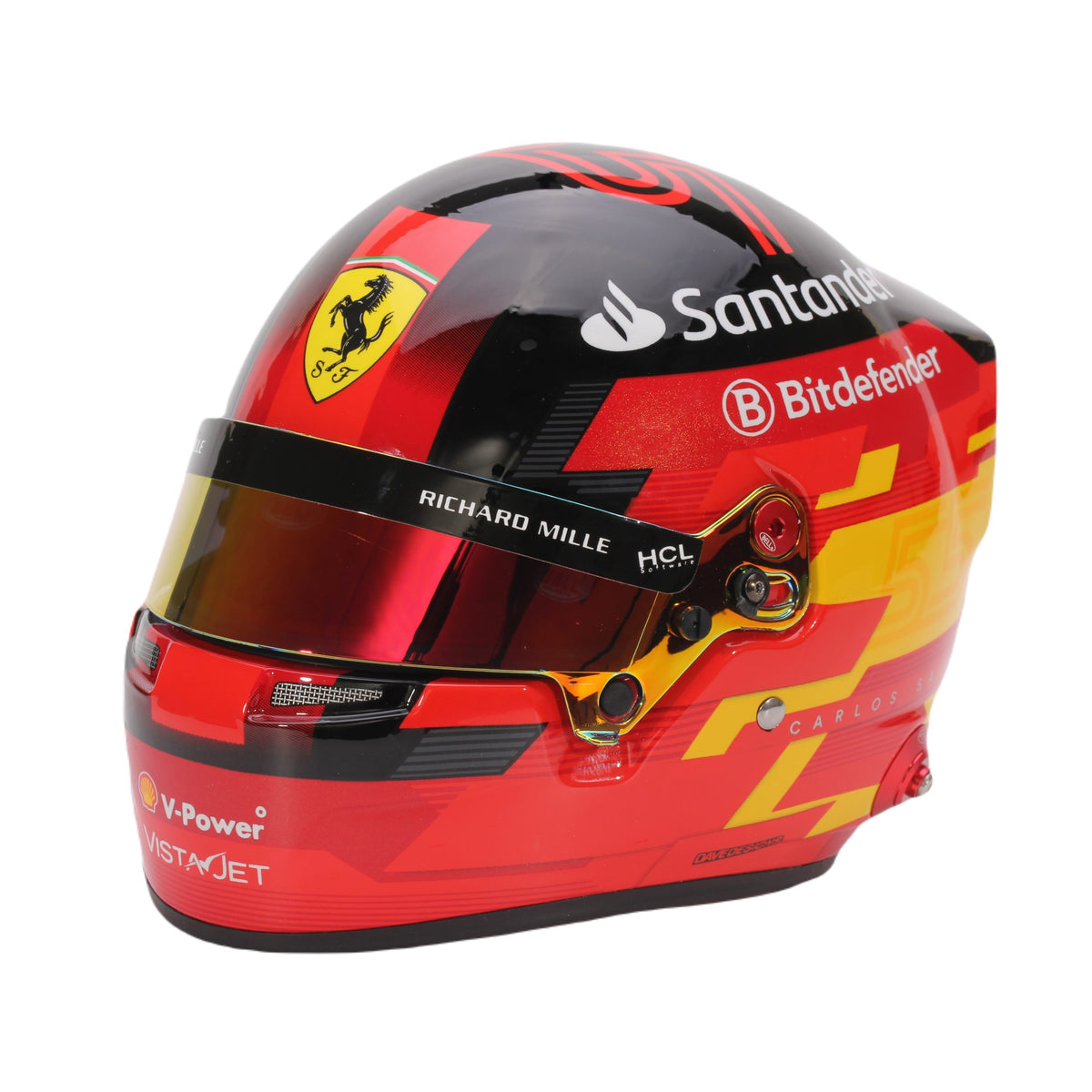 Bell 1:2 Scale F1 Mini Helmet Carlos Sainz 2024 Ferrari - Fast Racer ...