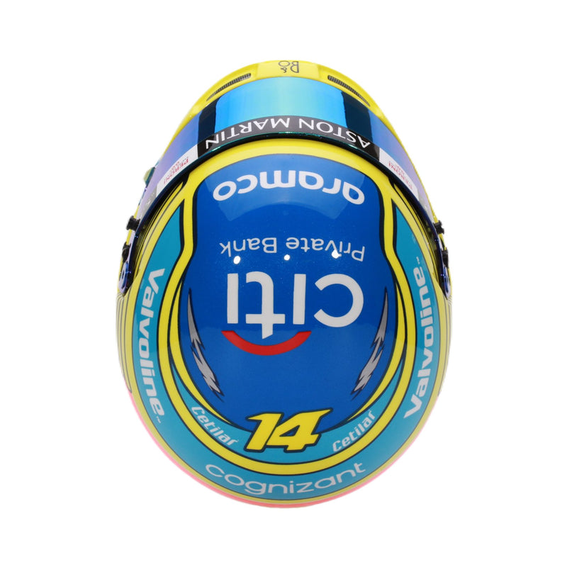 Bell 1:2 Scale F1 Mini Helmet Fernando Alonso 2024 Aston Martin - FAST RACER