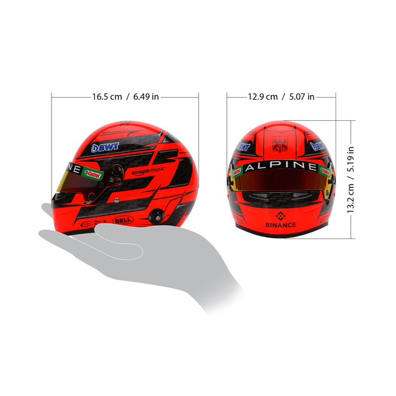 Bell 1:2 Scale F1 Mini Helmet Esteban Ocon 2024 Alpine - FAST RACER
