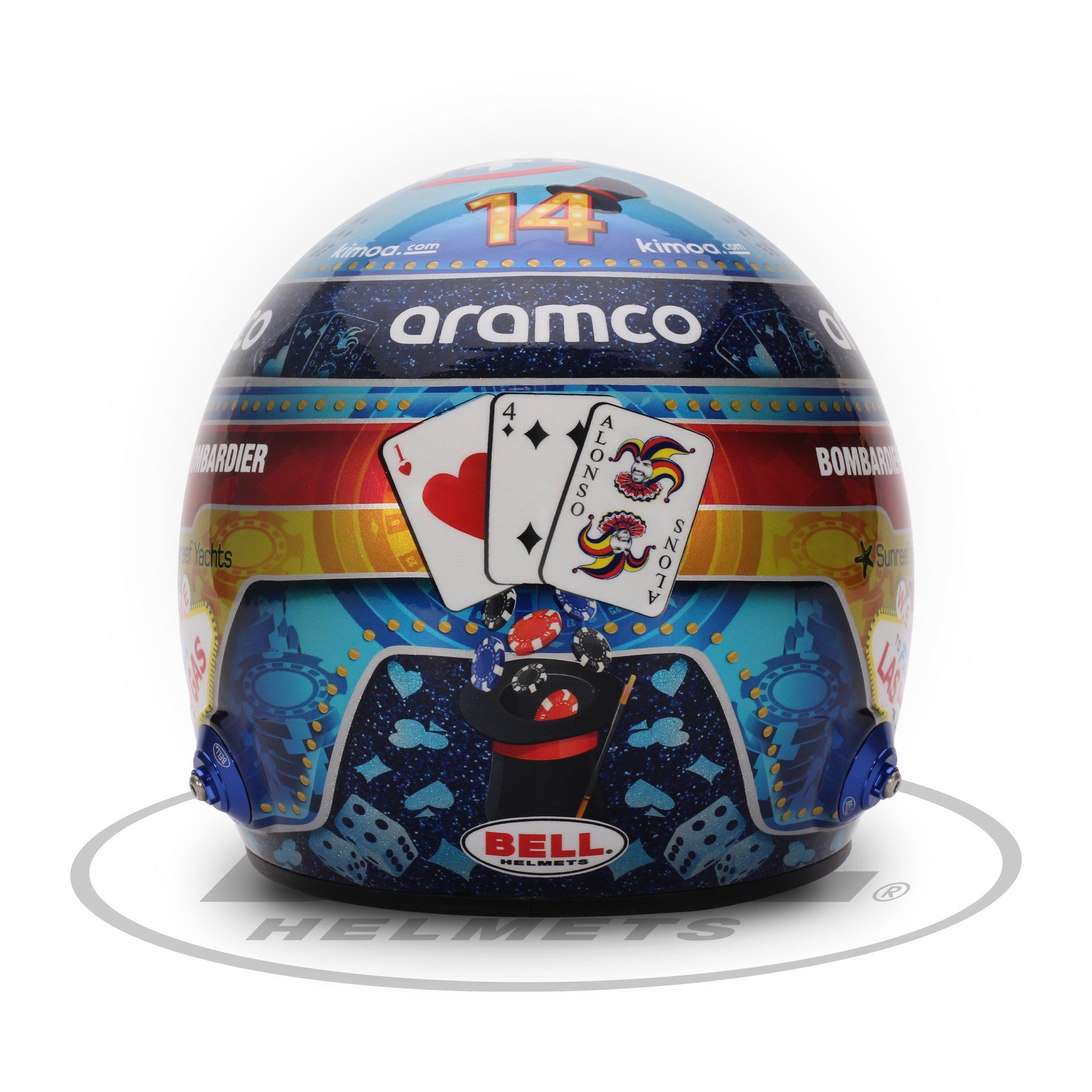 F.アロンソ 1/2ヘルメット 2023年ラスベガスGP仕様 1:2 Scale Mini Helmet Fernando Alonso 2023 Aston Martin Las Vegas