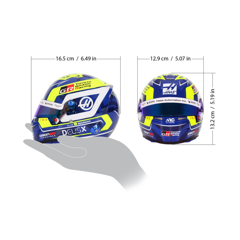 Bell 1:2 Scale F1 Mini Helmet Oliver Bearman / Haas - 2026 F1 Season - FAST RACER