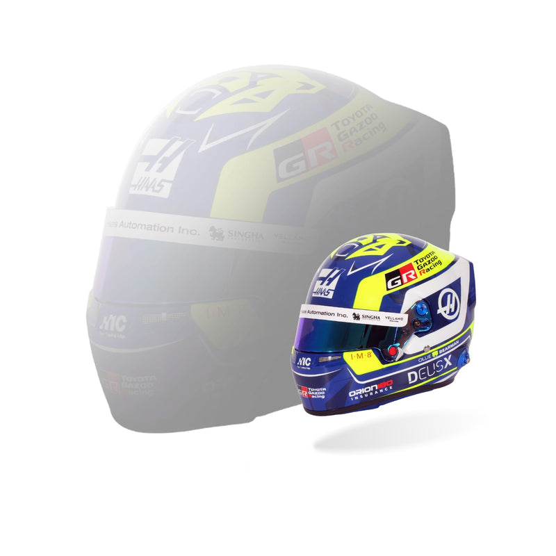 Bell 1:2 Scale F1 Mini Helmet Oliver Bearman / Haas - 2026 F1 Season - FAST RACER