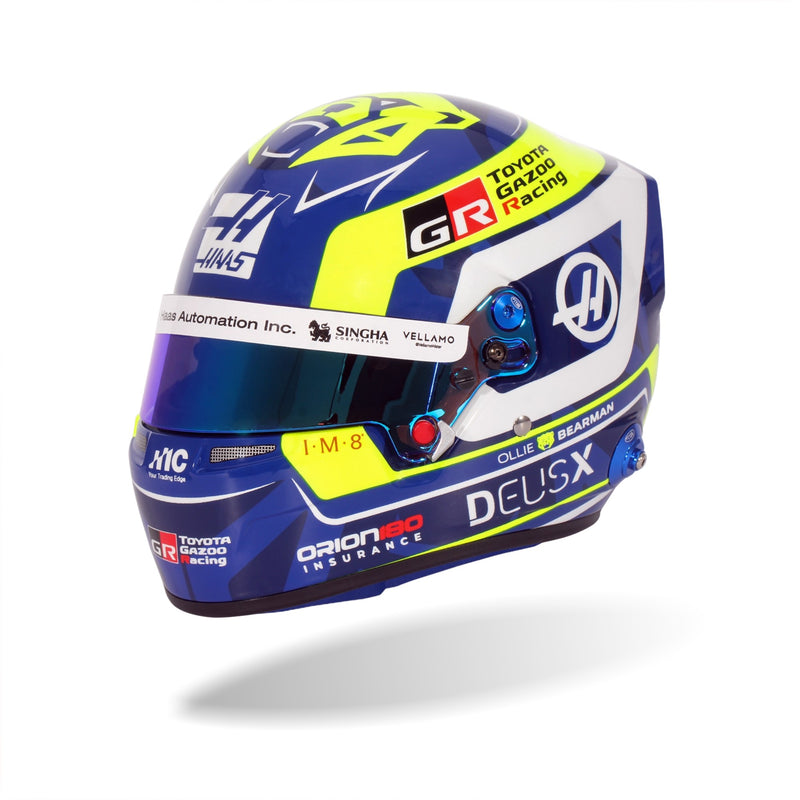 Bell 1:2 Scale F1 Mini Helmet Oliver Bearman / Haas - 2026 F1 Season - FAST RACER