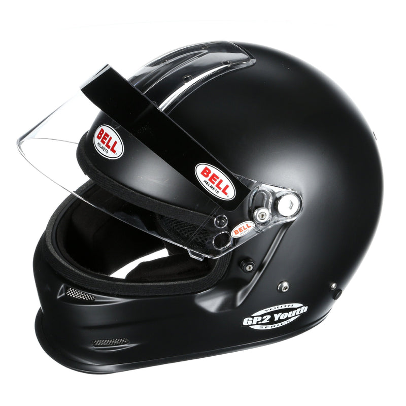 bell gp2k helmet Bell GP2 Youth Kart and Auto Racing Helmet SFI 24.1, SFI 24.1 | White