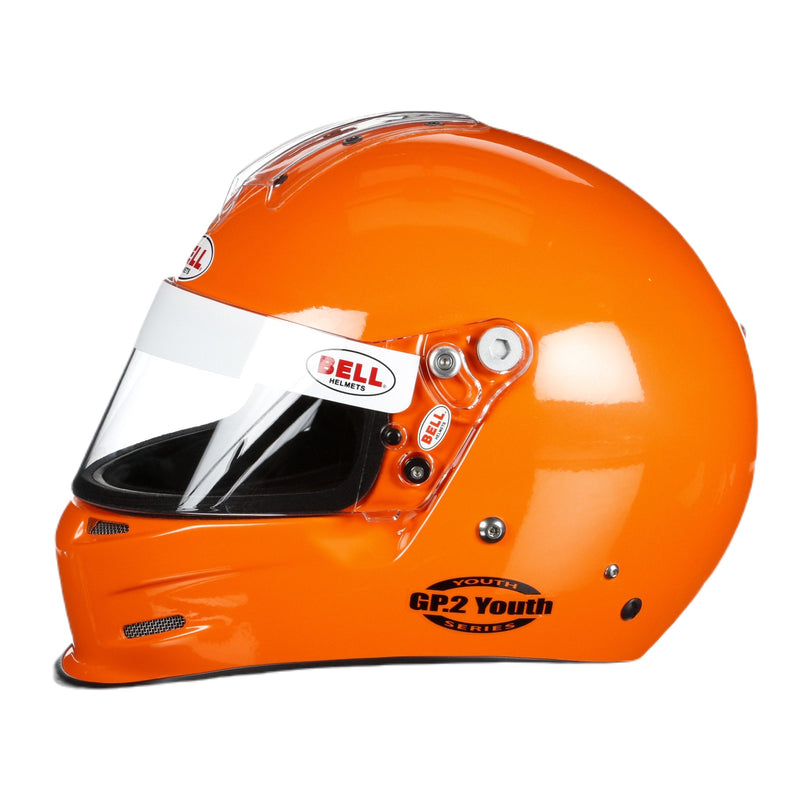 bell connect helmet youth Bell GP2 Youth Kart and Auto Racing Helmet SFI 24.1, SFI 24.1 | White