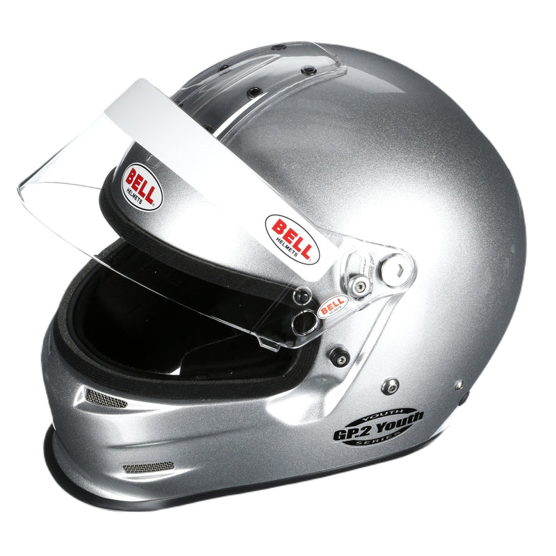 bell youth attack bike helmet Bell GP2 Youth Kart and Auto Racing Helmet SFI 24.1, SFI 24.1 | White