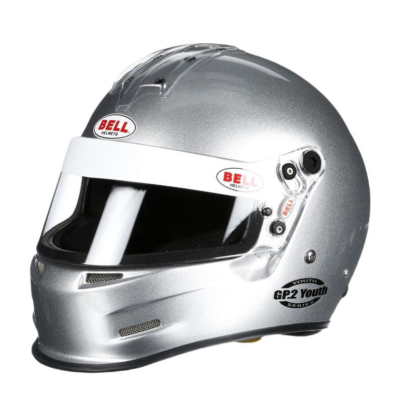 bell cars child helmet Bell GP2 Youth Kart and Auto Racing Helmet SFI 24.1, SFI 24.1 | White