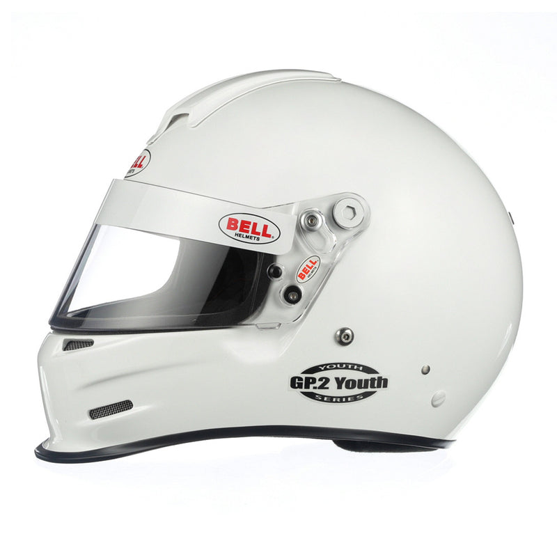 Bell GP2 Youth Kart and Auto Racing Helmet SFI 24.1, SFI 24.1 | White