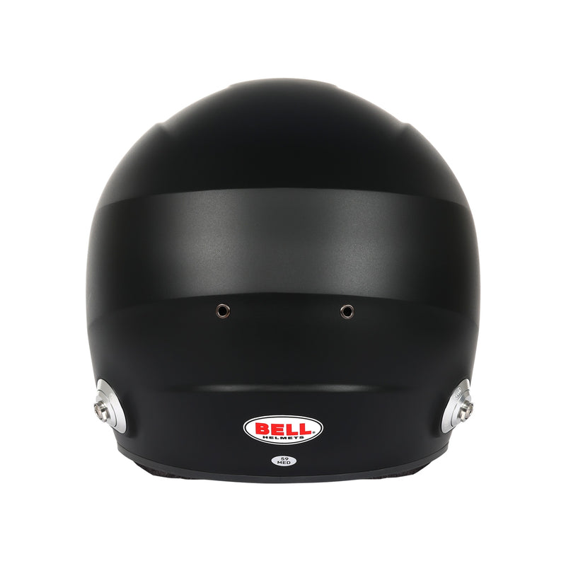 Rear view of the Bell GT6 PRO Racing Helmet - Snell SA2025 / FIA8859 in Black color at FAST RACER