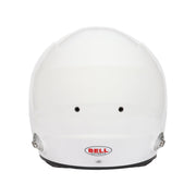 Rear view of the Bell GT6 PRO Racing Helmet - Snell SA2025 / FIA8859 in White color at FAST RACER