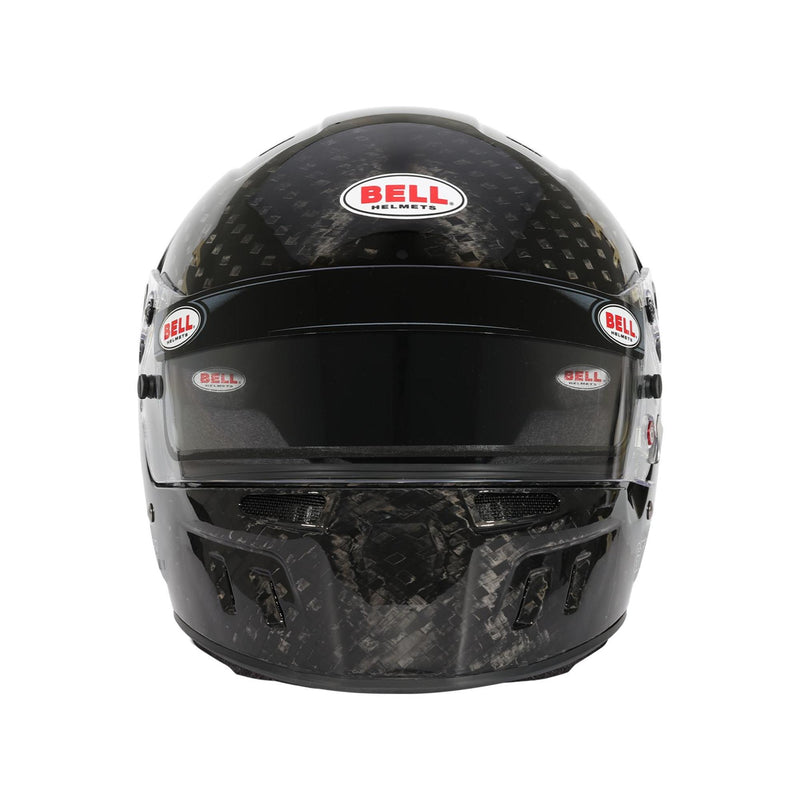 Front View of Bell GT6 ULTRA Carbon Closed - Cockpit Racing Helmet - Snell SA2025 / FIA at FAST RACER