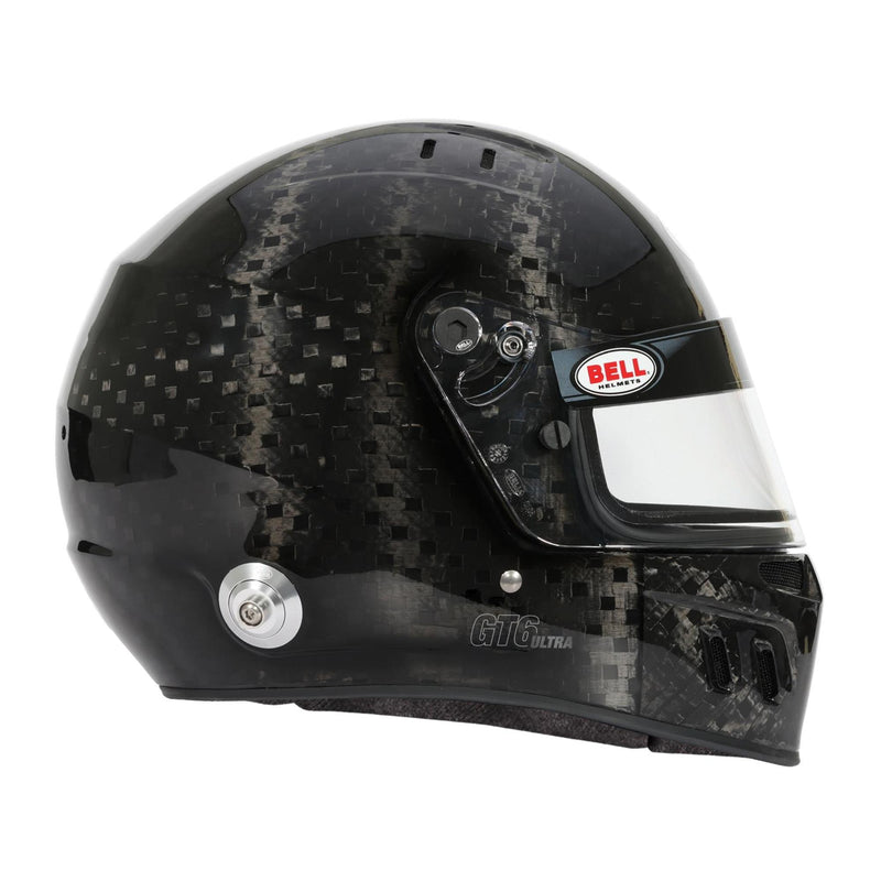Full right view of the Bell 2025 GT6 ULTRA Carbon Closed - Cockpit Racing Helmet - Snell SA2025 / FIA at FAST RACER