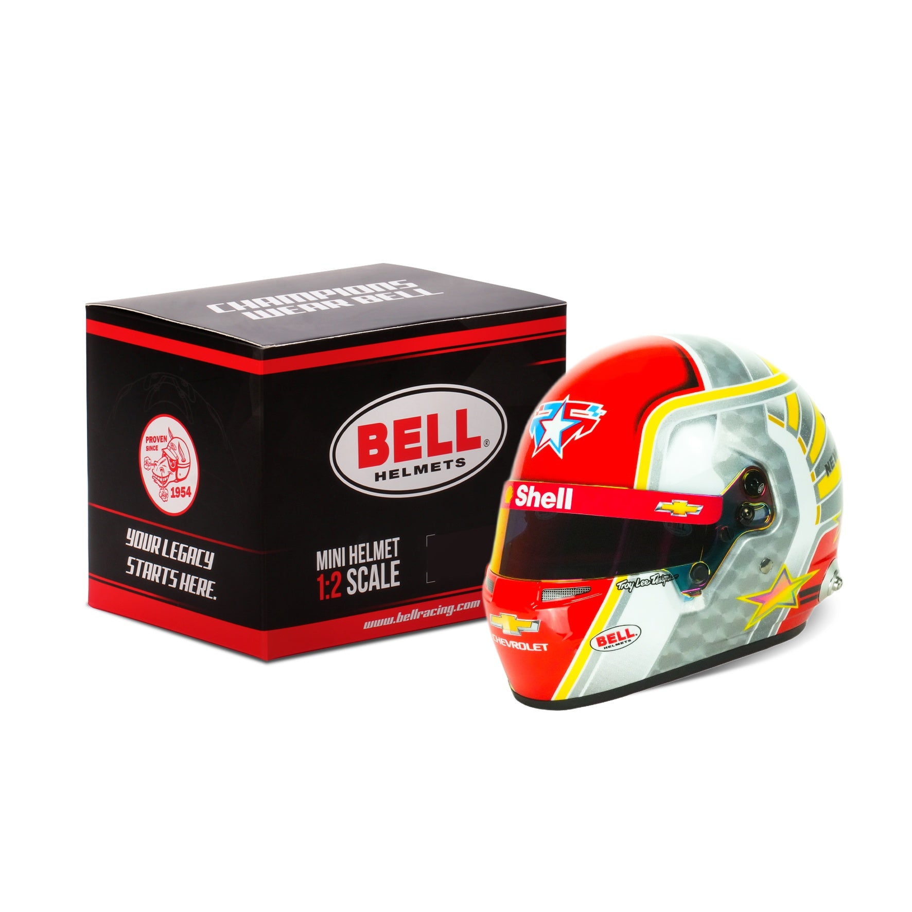 Bell 1:2 Scale IndyCar Mini Helmet Josef Newgarden / Penske - 2024