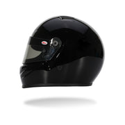 Left view of the Bell 1:2 Scale Mini Helmet K1 Signature / 2026 Model in Metallic Black Color at FAST RACER