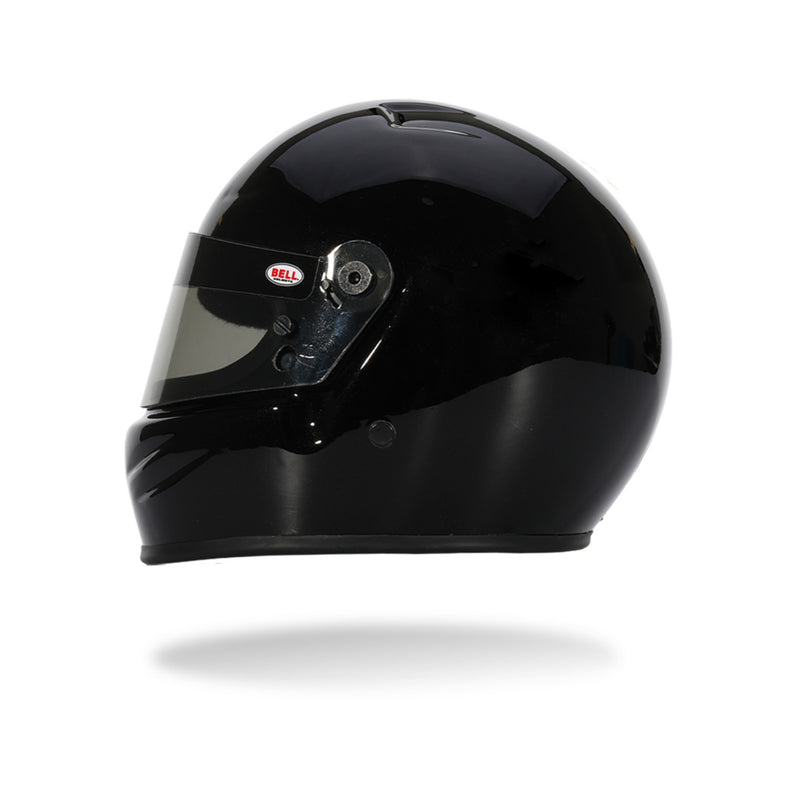 Left view of the Bell 1:2 Scale Mini Helmet K1 Signature / 2026 Model in Metallic Black Color at FAST RACER