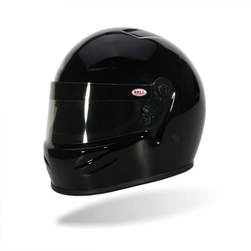 Main Left view of the Bell 1:2 Scale Mini Helmet K1 Signature / 2026 Model in Metallic Black Color at FAST RACER