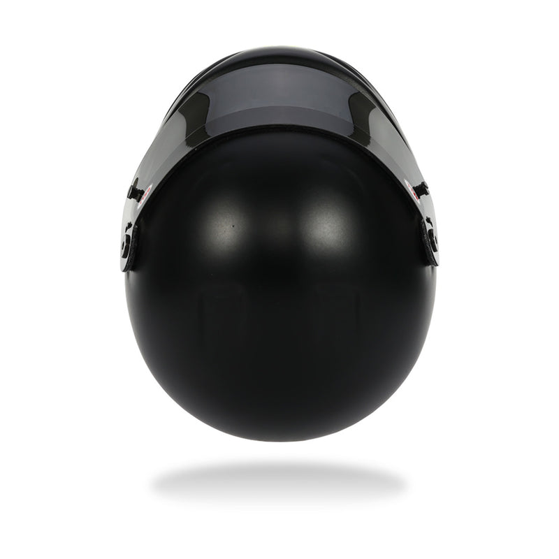 Top view of the Bell 1:2 Scale Mini Helmet K1 Signature / 2026 Model in Matte Black Color at FAST RACER