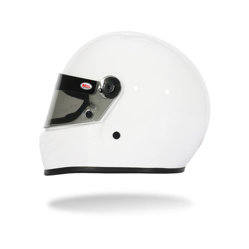 Left view of the Bell 1:2 Scale Mini Helmet K1 Signature / 2026 Model in White Color at FAST RACER