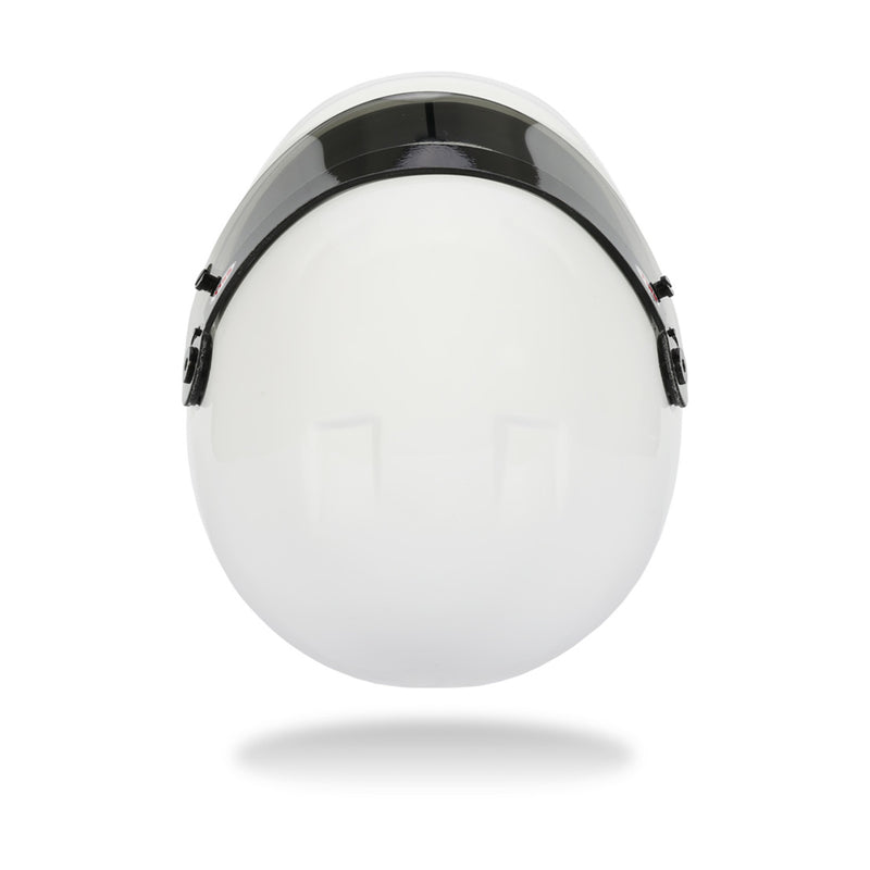 Top view of the Bell 1:2 Scale Mini Helmet K1 Signature / 2026 Model in White Color at FAST RACER