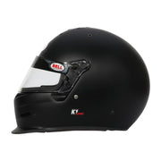 Full left view of the Bell K1 SPORT Multi - Use Kart / Auto Racing Helmet - Snell SA2025 in Black color at FAST RACER