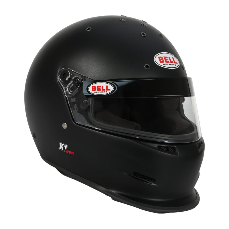 Main right view of the Bell K1 SPORT Multi - Use Kart / Auto Racing Helmet - Snell SA2025 in Black color at FAST RACER