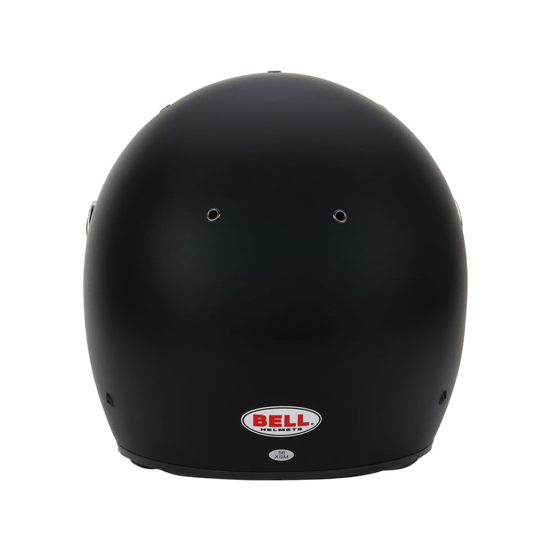 Rear view of the Bell K1 SPORT Multi - Use Kart / Auto Racing Helmet - Snell SA2025 in Black color at FAST RACER