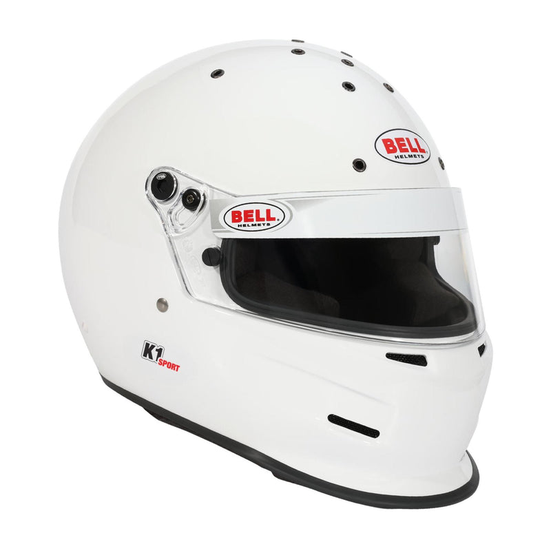 Bell K1 SPORT Multi-Use Kart | Auto Racing Helmet - Snell SA2025, Snell SA2025 | White