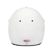 Rear view of the Bell K1 SPORT Multi - Use Kart / Auto Racing Helmet - Snell SA2025 in White color at FAST RACER