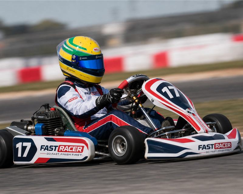 Bell KC7-CMR Kart Helmet - Ayrton Senna / FREE HP Bag - FAST RACER