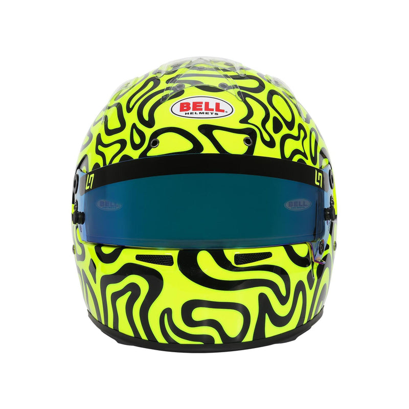 Front View of Bell KC7-CMR Kart Helmet Lando Norris / FREE HP Bag at Fast Racer