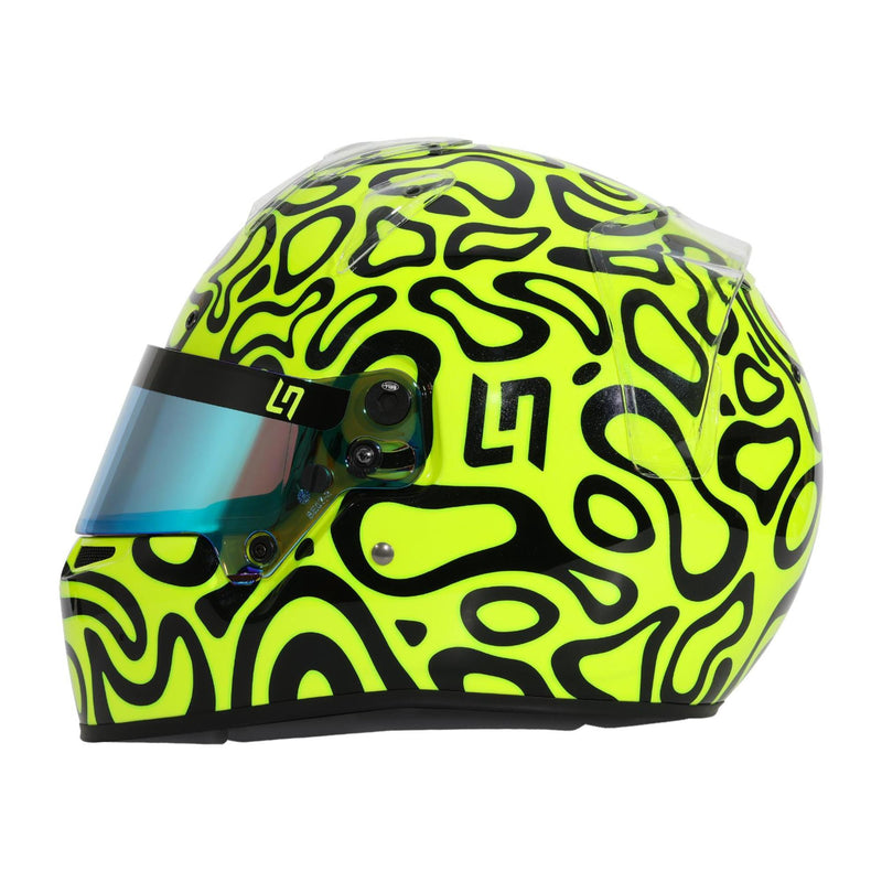 Left View of Bell KC7-CMR Kart Helmet Lando Norris / FREE HP Bag at Fast Racer