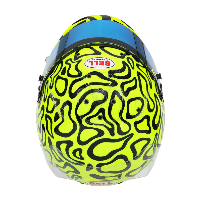 Top View of Bell KC7-CMR Kart Helmet Lando Norris / FREE HP Bag at Fast Racer