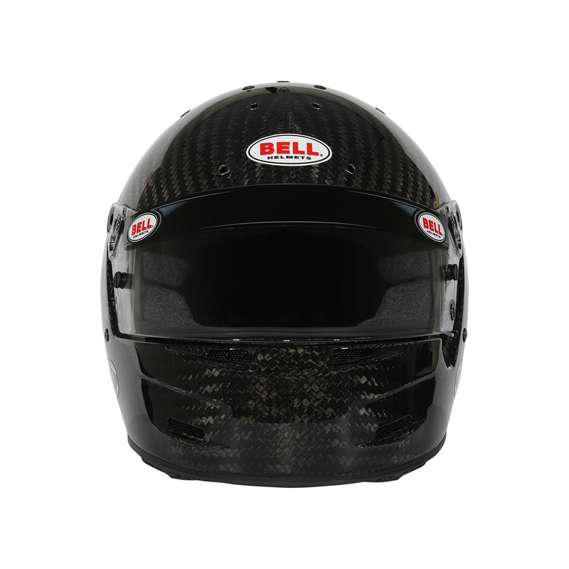 Front view of the Bell M8 ULTRA Carbon Multi - Purpose Racing Helmet - Snell SA2025 / FREE GIFT in Black color at FAST RACER.