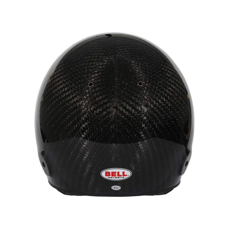Rear view of the Bell M8 ULTRA Carbon Multi - Purpose Racing Helmet - Snell SA2025 / FREE GIFT in Black color at FAST RACER.