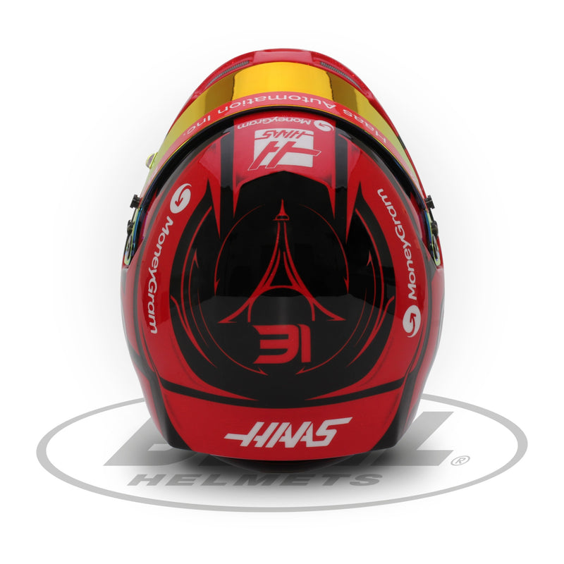 Bell 1:2 Scale F1 Mini Helmet Esteban Ocon | Haas