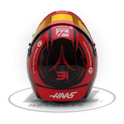 Bell 1:2 Scale F1 Mini Helmet Esteban Ocon / Haas - 2025 F1 Season - FAST RACER