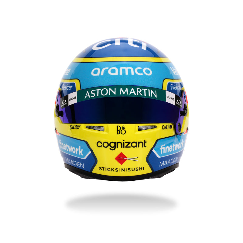 Bell 1:2 Scale F1 Mini Helmet Fernando Alonso / Aston Martin - 2025 F1 Season - FAST RACER