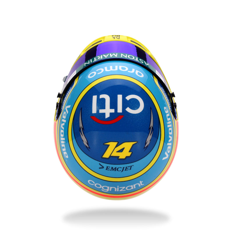 Bell 1:2 Scale F1 Mini Helmet Fernando Alonso / Aston Martin - 2025 F1 Season - FAST RACER