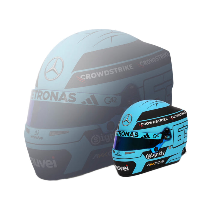 Bell 1:2 Scale F1 Mini Helmet George Russell / Mercedes - 2025 F1 Season - FAST RACER