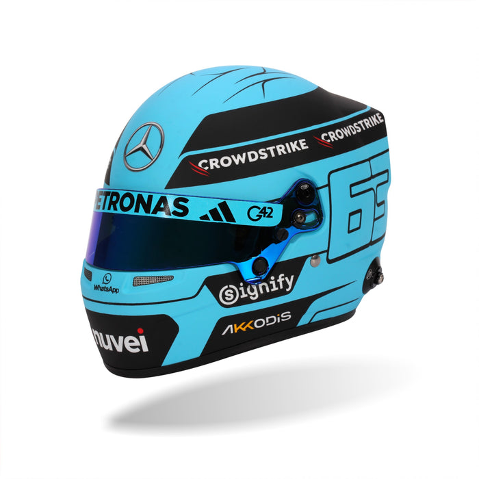 Bell 1:2 Scale F1 Mini Helmet George Russell / Mercedes - 2025 F1 Season - FAST RACER